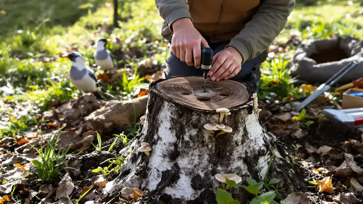 Berkenstronken verdwijnen eenvoudig uit de tuin: 3 praktische methoden zonder een tractor