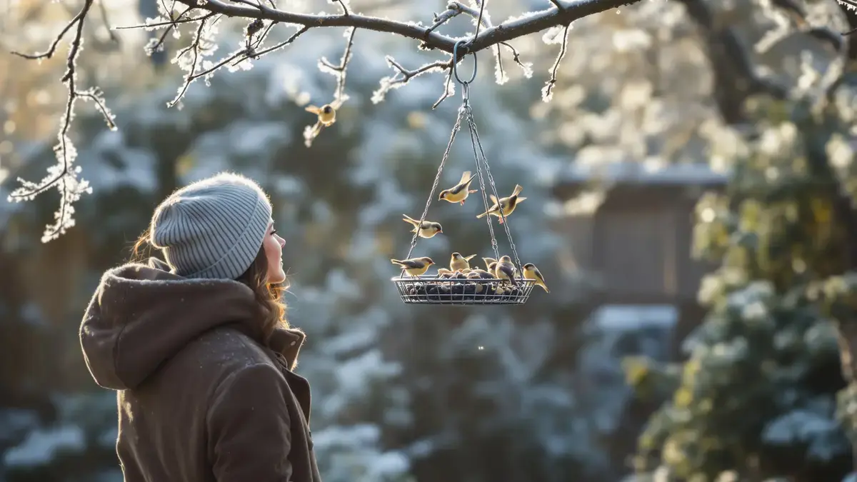 Deze eenvoudige kledinghanger kan op verrassende wijze vogels helpen de winter door te komen