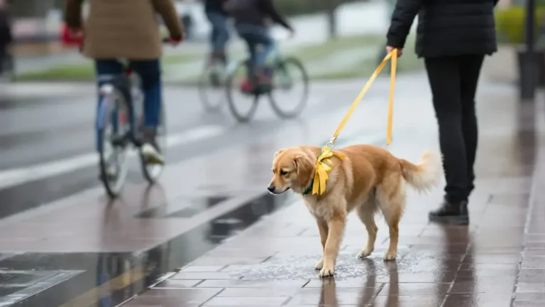 Dat gele lintje aan de hondenriem duidt op een gevaar dat veel mensen nog negeren