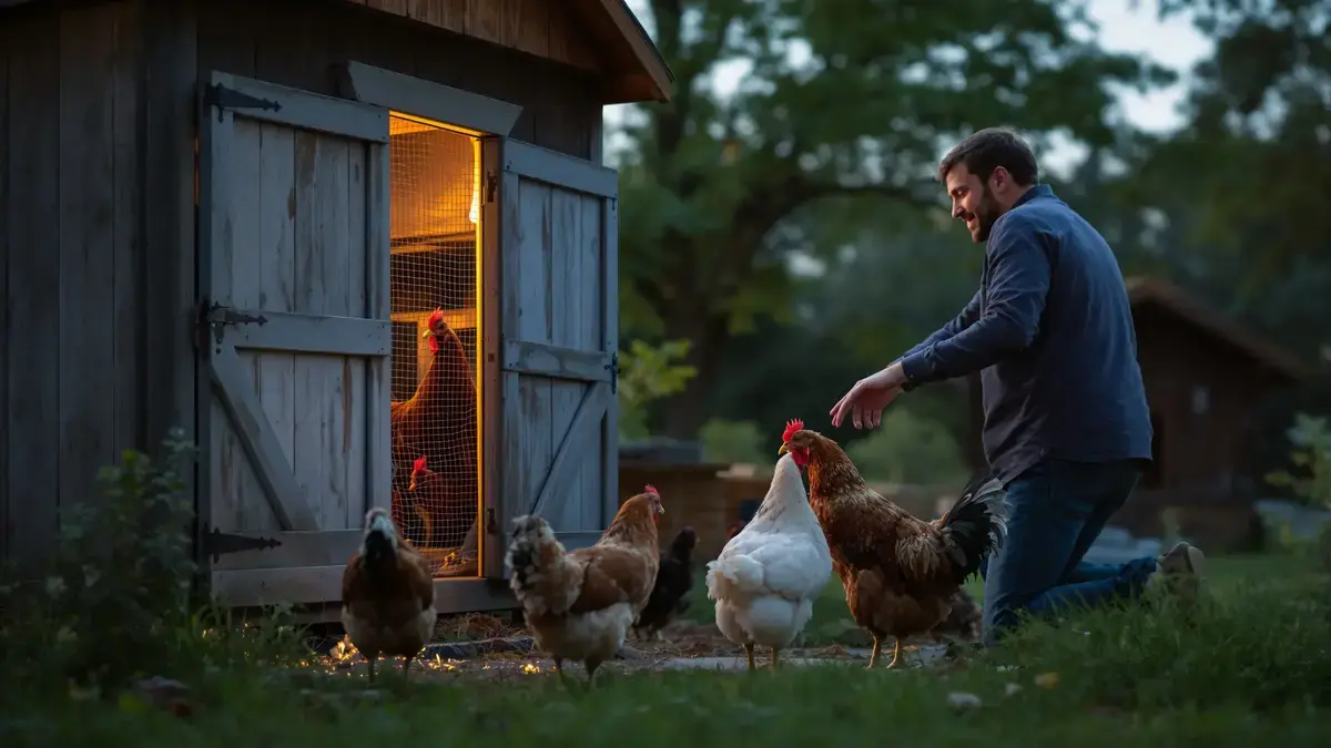 Dat kippen ’s avonds weigeren terug te keren naar het kippenhok onthult een fout die veel mensen onderschatten